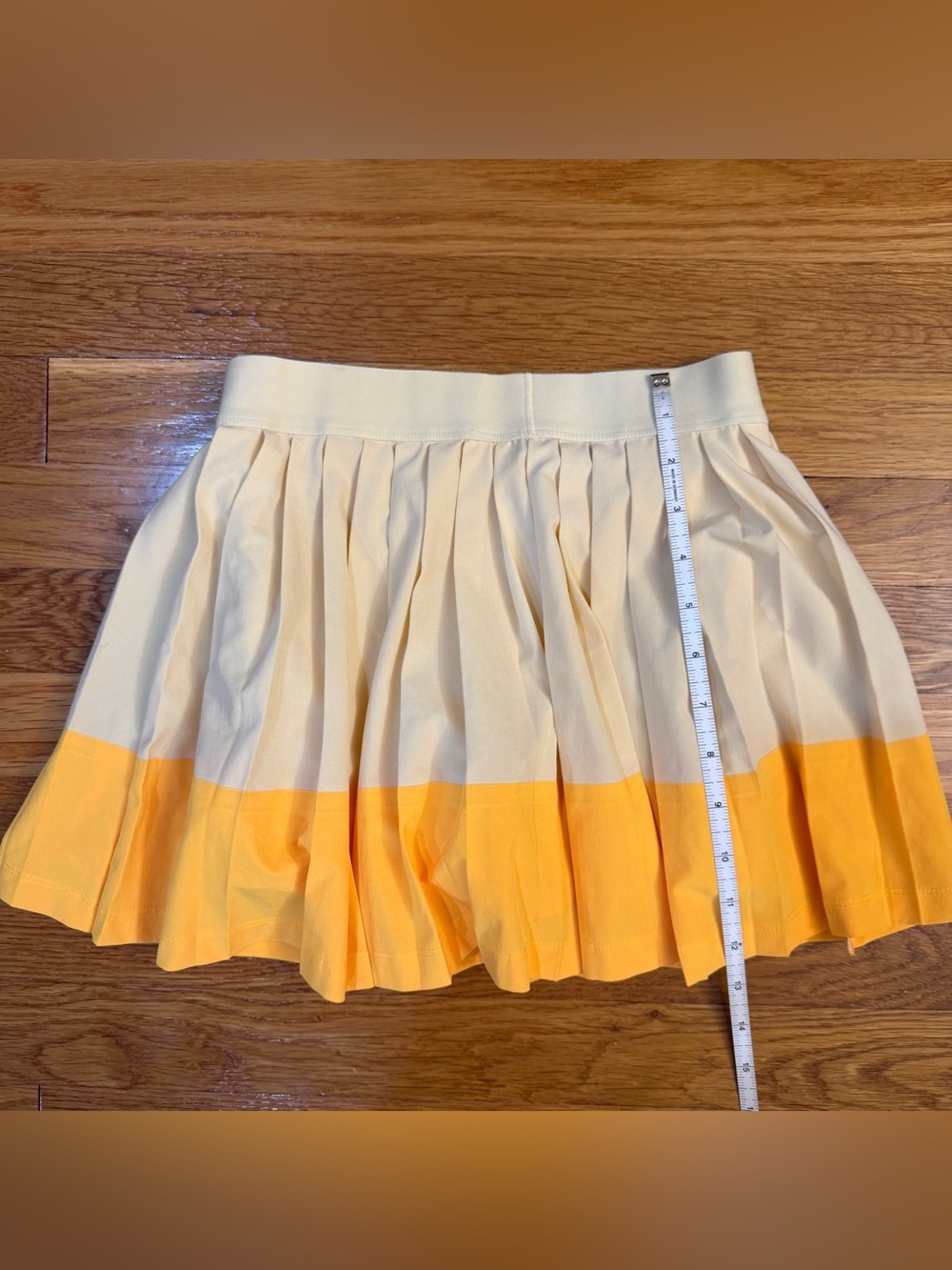 Athleta Girl Pleat Perfect Skort in Yellow/Golden - Girls Size M/8-10 - Picture 5 of 6